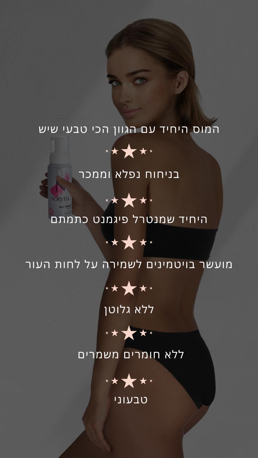 מוס שיזוף עצמי NORVELL + כפפה – תמונה 4